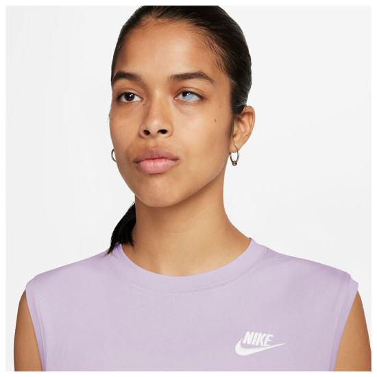 Nike Γυναικεία αμάνικη μπλούζα Sportswear Club Sleeveless Cropped Top
